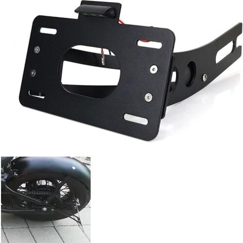 Fit for Honda Shadow VT 600 C 1988-2000 Side Fender Eliminator Side Mount License Plate Holder Side License Plate Holder