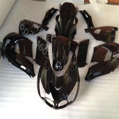 Fit ZX 14R 06-11 Injection mold Fairing kits for Kawasaki ZX14R 2006 2007 2008-2011 black motorcycle fairings