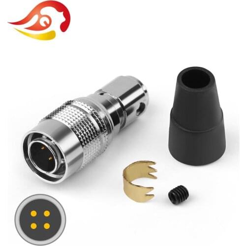 QYFANG 4 Pin Metal Alloy Plug Earphone Audio Jack Wire Connector Adapter For Mr Speakers Ether Alpha Dog Prime HiFi Headphone