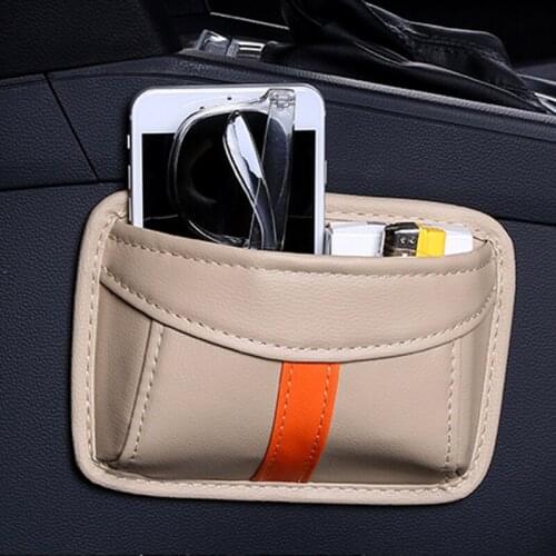 Universal car adhesive PU leather storage box for Porsche Cayenne Macan Macan S Panamera Land Rover Range Rover