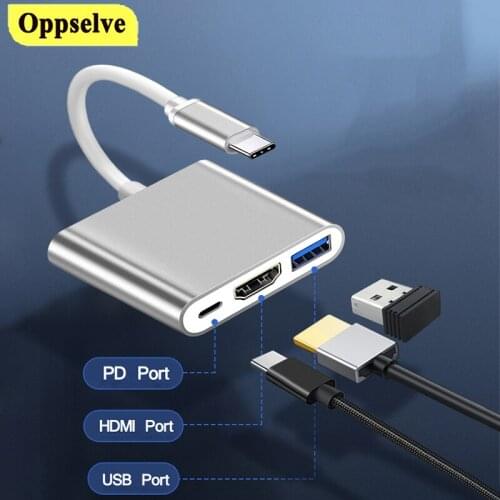 USB Type-C 3.1 Hub Adapter USB C hub to HDMI-compatible USB3.0 Female Adapter Digital AV Multiport For PC Huawei Xiaomi Splitter