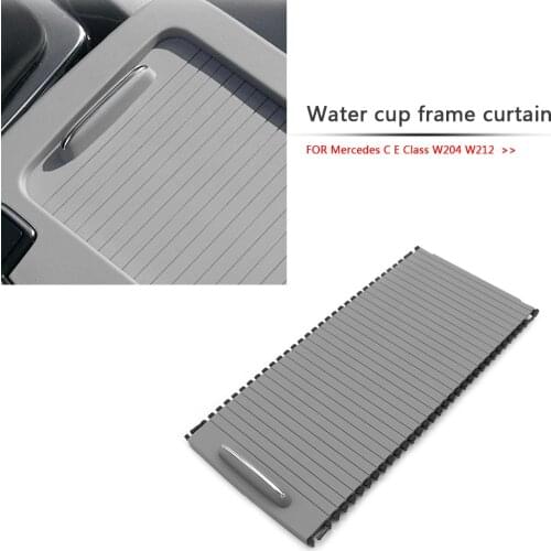 Car Inner Indoor Centre Console Roller Curtain Cover for Mercedes Benz C Class W204 S212 Cup Holder Plate Auto Accessories