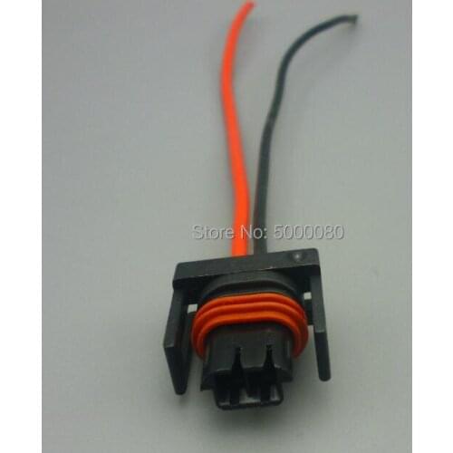 Yierxjwshx 2/5/10/30/50/100pcs 2 Pin Waterproof Automotive Injector Plug Air Temperature Sensor Connector 12162215