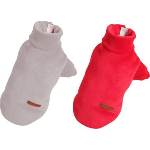 Winter Dog Clothes Pet Warm Velvet Hoodies Coat Small Medium Dogs Zipper Sweater Chihuahua Pugs French Bulldogs Pet Clothing