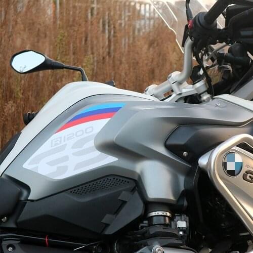 1 Pair Car Styling Vinyl Decal Motorcycle Oil Tank Protect Sticker for 2013~2016 ADV GS R1200-LC reflective