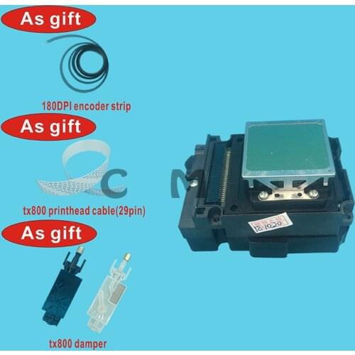 100% Original new TX800 printhead for Epson 6 colors DX8 DX10 printhead F192010 TX800/TX700/TX710/TX720 eco solvent UV ink head