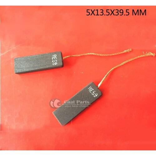 2PCS/LOT, 5*13.5*39.5mm Motor Carbon Graphite Brushes Wicks Power Electric Tool for LG Siemens Roller/Drum-type Washing Machine