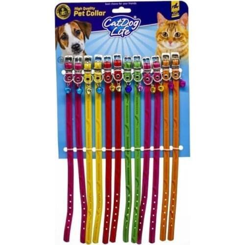 202560-Cat & Doglife Colorful Rings Cat Neck Collar 1,0CM 406391975