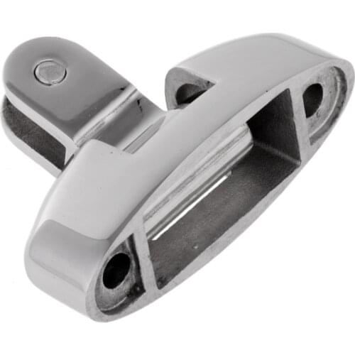 2x 316 Stainless Steel Bimini Top Fitting Swivel Deck Hinge With Rubber Pad