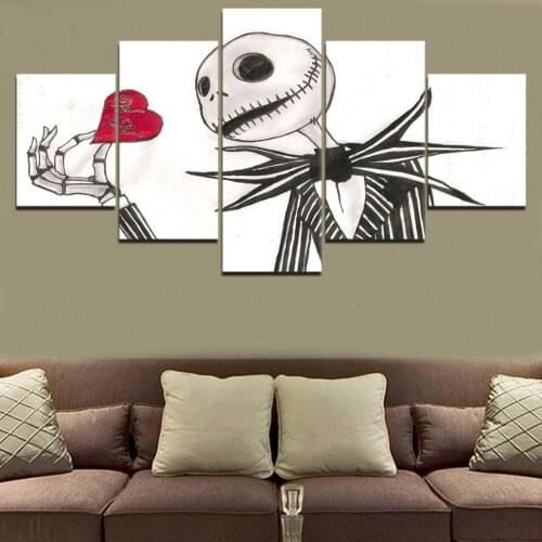 Frame Living Room Wall Art Pictures Printed 5 Pieces/Pcs The Nightmare Love Modern Painting On Canvas Home Decor Posters
