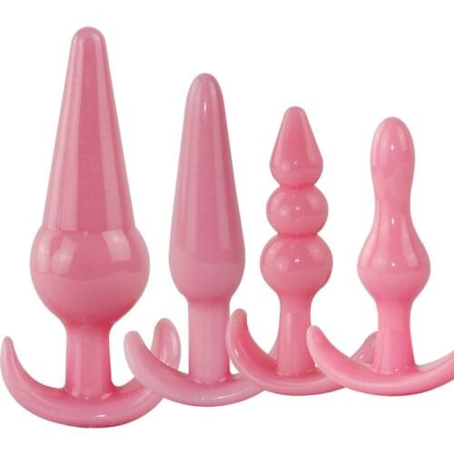 Anal Plug Bead Masturbation Dildo Sex Butt Plug Vaginal G Spot Stimulation Female Backyard Silicone Adults Product for Couple