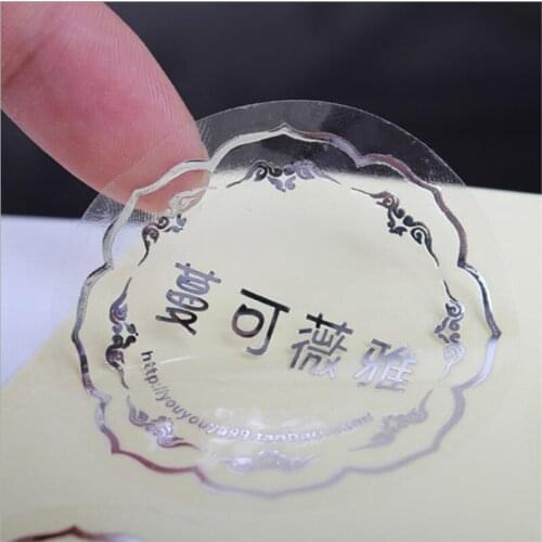Free shipping customized/custom clear transparent waterproof PVC adhesive sticker, colorful logo printed stickers labels