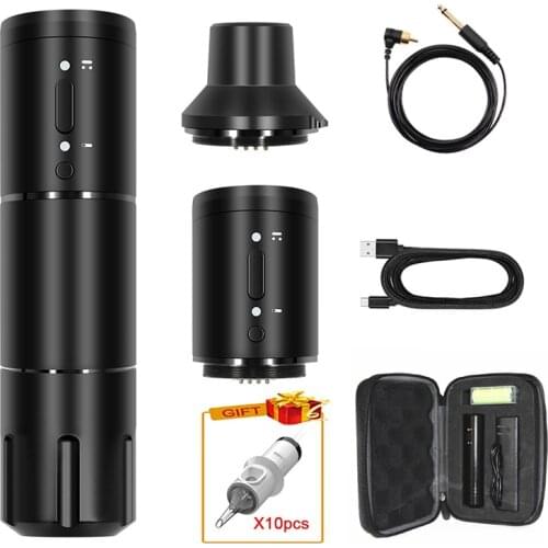 Wireless Tattoo Pen Machine Strong Coreless Motor Fast Charging 2400mAh Lithium Battery Permanent Makeup Machine for Artist Body