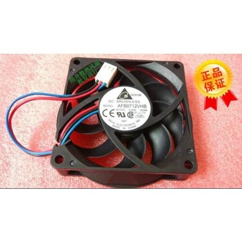 For Delta DC 12V 0.55A AFB0712VHB 70*70*15MM 7cm 3-line CPU cooling fan