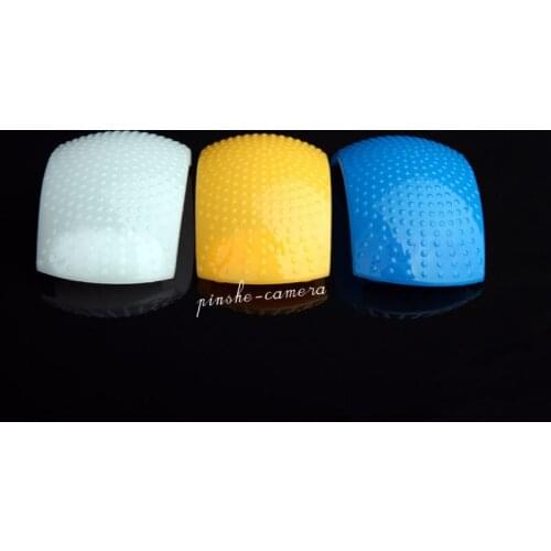 Eirmai 3 Three Colors Inner Flash Soft Diffuser Dome Kit for Nikon Canon Sony