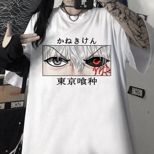 Hot Summer Women Men Tokyo Ghoul Graphic T-shirt Kawaii Unisex Short Sleeve Anime Oversized T-shirt