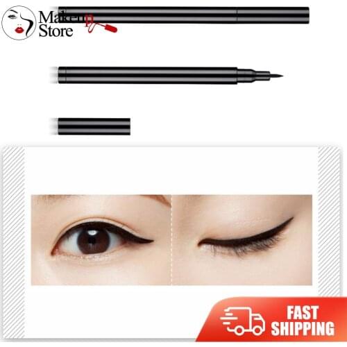 Smooth Quick Dry Not Blooming Waterproof Eyeliner Black Liquid Long-lasting Eyeliner Pen Pro Salon Cosmetics Beauty Makeup Tool
