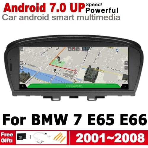 HD Screen Stereo Android 7.0 up Car GPS Navi Map For BMW 7 E65 E66 2001~2008 CCC Original Style Multimedia Player Auto Bluetooth