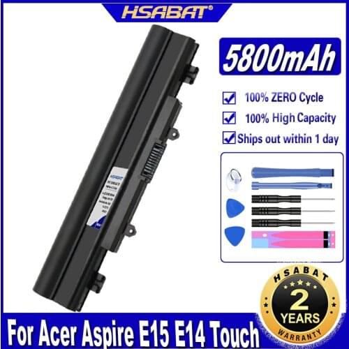 HSABAT Battery for Acer Aspire E5-572G E14 E5-551G E15 E5-421 For EXTENSA 2510 E5-471G-39TH E5-471G AL14A32 2509 EX2510G
