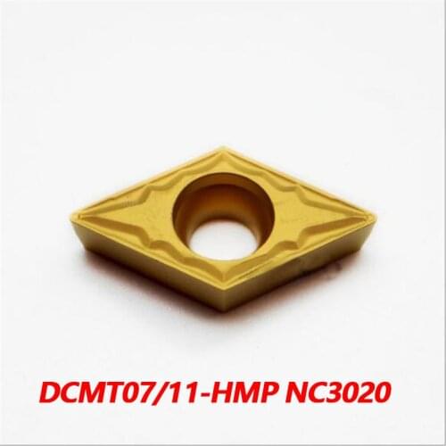 100% Original DCMT DCMT070204 NC3020 DCMT11T302 DCMT11T304 DCMT11T308 Carbide Insert Blades Used For Steel Processing Efficient