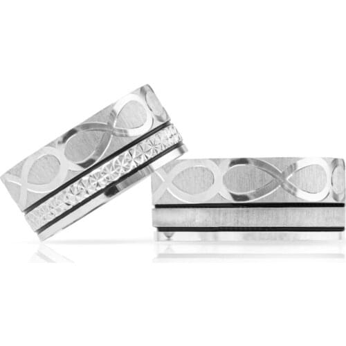 SILVERFONI 925 Sterling Real Silver Wedding Rings Set For Men And Women Luxury Jewelry Fashion Engagement Anniversary New Season