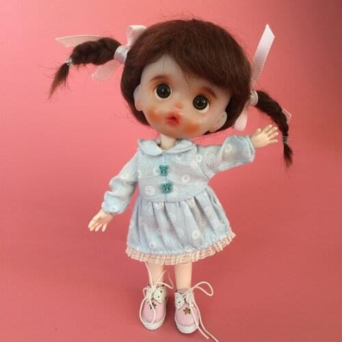 5 Styles Ob11 Doll Clothes Lace Dress Cute Skirt 16cm BJD Doll Clothes GSC YMY P9 1/12 Doll House Universal Accessory