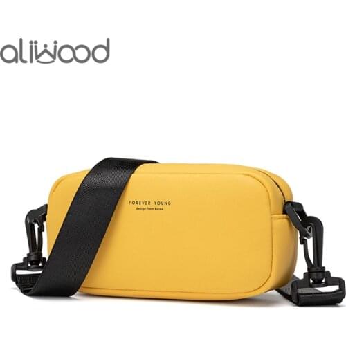 Aliwood hot sale Small bag Women Shoulder Bags Solid color Ladies Crossbody Bag Trendy Messenger Bag Multi-function phone packet