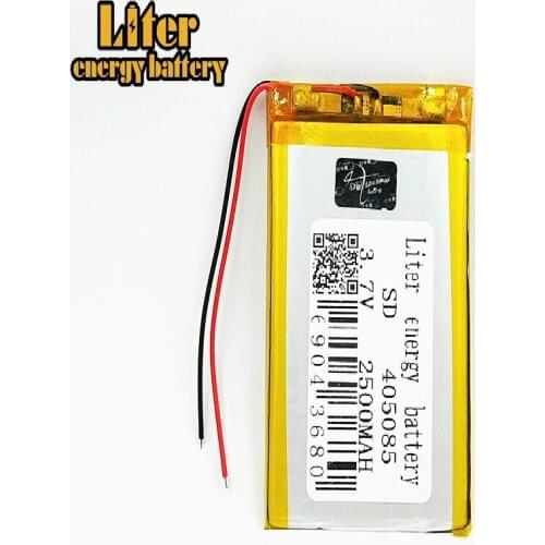Wholesale 3.7V lithium polymer battery 405085 045085 2500mah Rechargeable Battery For MP5 DVD GPS Camera Electric Toy Tablet