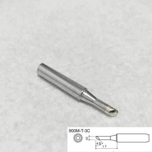 10PCS 900M-T-3C Soldering Iron Tip For Hakko Saike Aoyue Lucky BAKU Quick 936 852 Soldering Tips For Soldering Iron