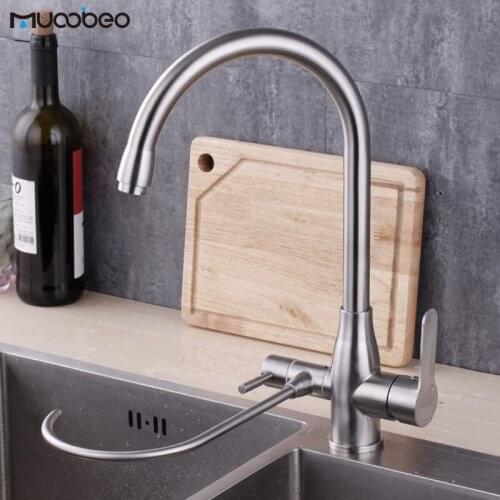 Purified Kitchen Faucet 360 Degree Rotation Hot Cold Sink Faucet Pure Water Filter Mixer Tap
