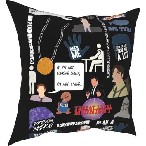 The Office Collection Pillow Case Home Decorative TV Show Cushion Cover Throw Pillow for Car Polyester Double-sided Printing