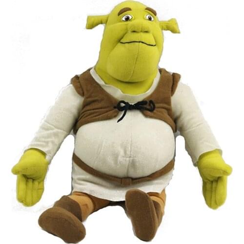 Original Disney Series Cartoon Shrek Plush Toy Soft Stuffed Doll Kid Gift 45cm