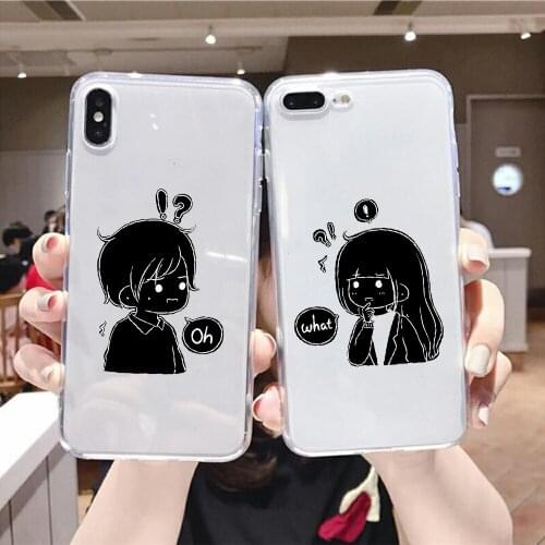 Couple Lovers Best Friends Forever Phone Case For Xiaomi Mi Max Note 3 A2 A3 8 9 9T 10 Lite Pro Ultra transparent luxury