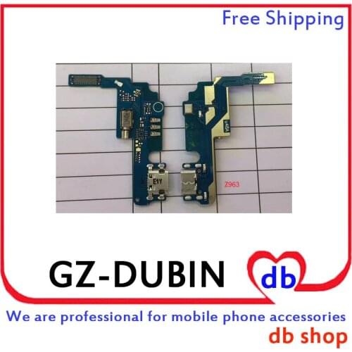 BY DHL For ZTE Grand X Max 2 Z988 Z963 USB Charging Port Microphone Dock Connector Flex Cable Board With Vibrator Motor