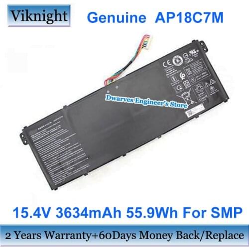 Genuine AP18C7M 15.4V 3634mAh Battery for SMP 4ICP5/57/79 55.9Wh Li-ion Rechargeable Battery Packs