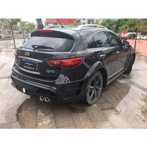 Applicable to Fx35 Infiniti / Qx70 Refitted Wide Body Large Surround Exhaust Hub Middle Net Cover Tail Wing Side Skirt