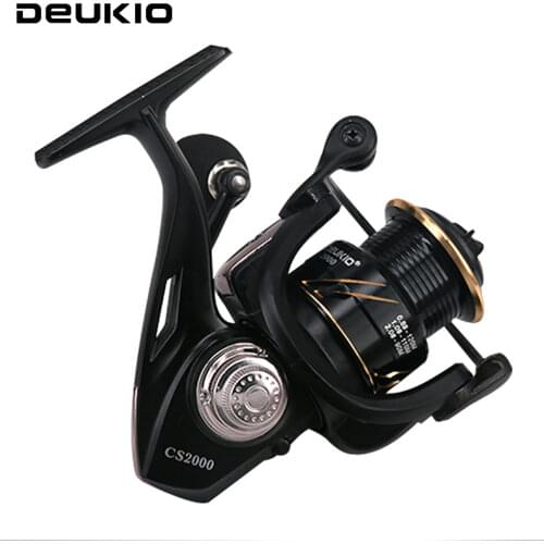 DEUKIO Fishing Reel With Spool CS2000 CS3000 Max Drag Power 7KG Carved All Metal Reel 5.0:1 High Speed Saltwater Spinning Reel