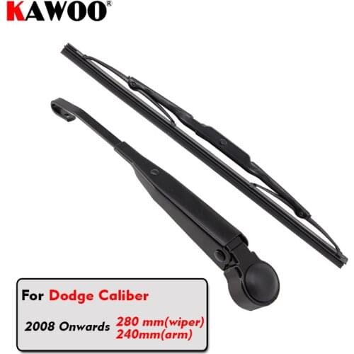 KAWOO Car Rear Wiper Blade Blades Back Window Wipers Arm For Dodge Caliber Hatchback (2008-) 280mm Car Accessories Styling