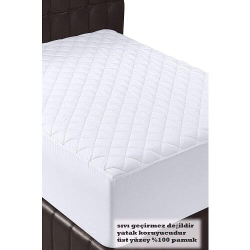 Quilted Fitted Mattress Protector 100 Cotton Pad 200x200 Bed Sheet Waterproof
