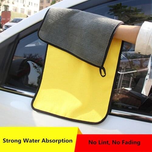1 Super Quality Car Care Polishing Wash Towels Thick Soft Plush Microfiber Washing Drying Towel Car Cleaning Cloth For VW Toyota