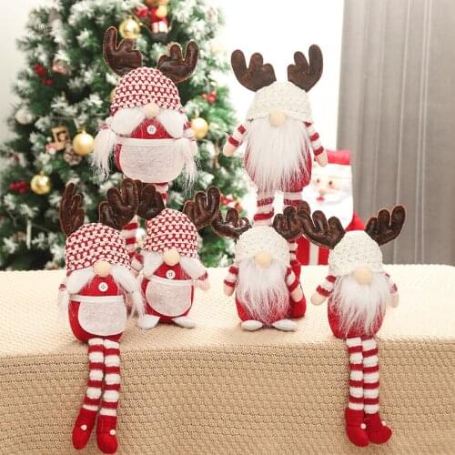 Santa Claus Decoration Plush Toys New Year Party Christmas Gifts Ornaments Christmas Hats New Year Party Gifts
