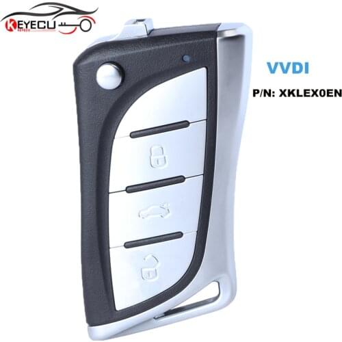 XHORSE P/N: XKLEX0EN Flip Style 3 Buttons Universal Remote Car Key for VVDI Remote Key Tool