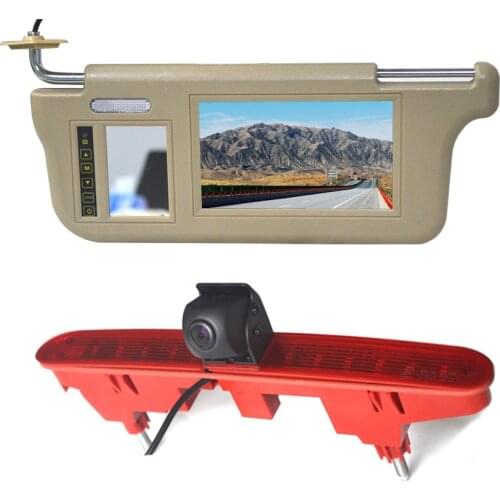 Vardsafe VS688V Driver Side Sun Visor Rear View Monitor & Reversing Camera for Peugeot Partner Citroen Berlingo Van (2008-2018)