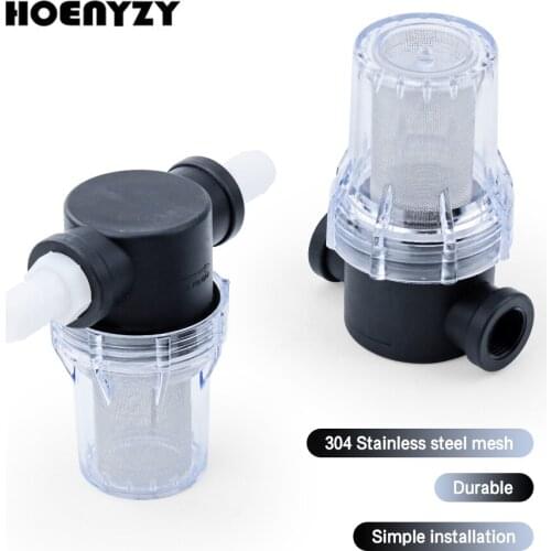 1/2" 3/4" Inline Filter With 10/14/16mm Joints For Home Brewing 40 Mesh Water & Beer Homebrew Fermenter