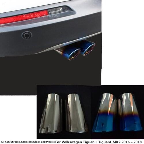 For Volkswagen Tiguan L TiguanL MK2 2016 2017 2018 2019 2020 Car Outlet Muffler Tail Pipe Dedicate Stainless Steel Exhaust Tip