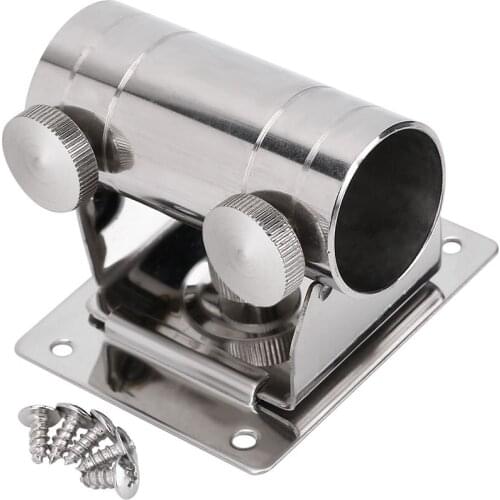 High Strength Adjustable Stainless Steel Umbrella Holder Bracket Stand Base For Fishing Box