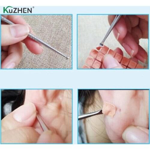 11/13cm Acupuncture Point Probe Stainless Steel Auricular Point Pen Beauty Ear Reflex Zone Massage Needle Detection Health Care