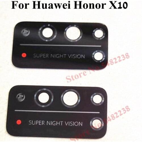 100% Original Back Camera Glass Lens Cover For Huawei Honor X10 5G Rear Camera Outside Glass Lens With Stickers Replacement