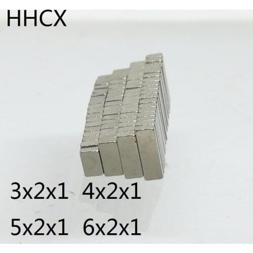 100PCS/LOT Magnet 3x2x1 4x2x1 5x2x1 6x2x1 N35 Block NdFeB Magnets 3*2*1 4*2*1 5*2*1 6*2*1