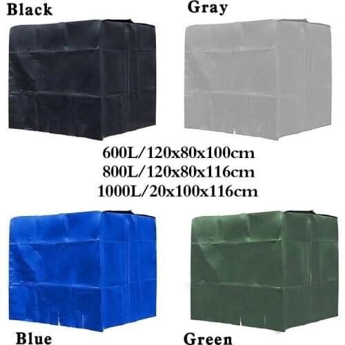 1000/800/600L IBC Container Waterproof Sunscreen Oxford Cloth Garden Water Tank Dust-Proof Protective Cover